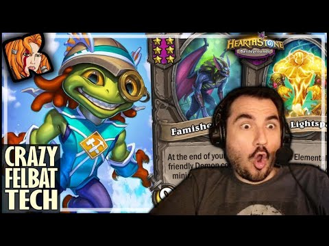 THIS FELBAT TECH IS CRAZY! - Hearthstone Battlegrounds