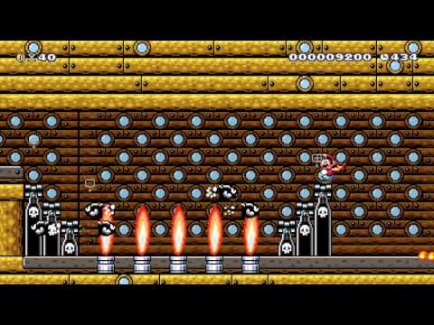 DOMTENDO - SMW Airship - SUPER MARIO MAKER Gameplay RAW
