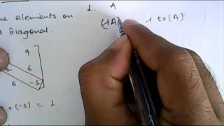 Mathematics: Trace of a Matrix