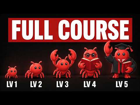 OPENCLAW FULL COURSE 3 HOURS: Build & Sell