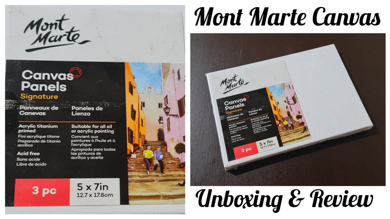 Mont Marte Canvas Unboxing & Review #review #unboxing #montmarte #artist