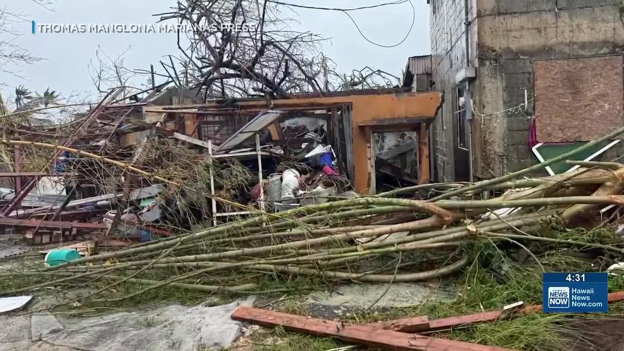 Thousands without power, water in Northern Marianas, Guam after Super Typhoon Sinlaku
