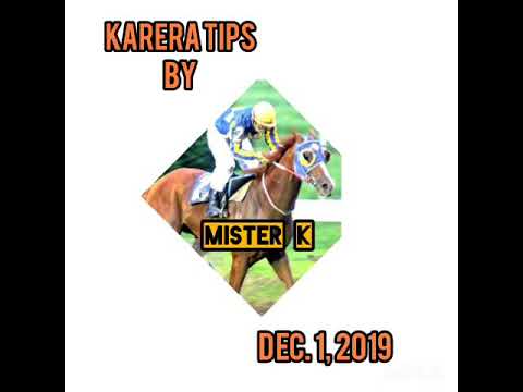 KARERA TIPS BY MISTER K - DECEMBER 1, 2019 (SLLP)