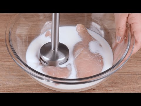 Beat milk with chicken, the result will surprise you