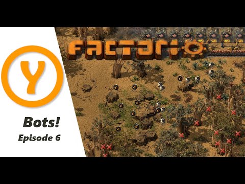 Factorio Beginner Guide / Tips / How to!  Bots! Episode 6!