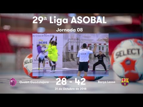 LIGA ASOBAL J08: Quabit Guadalajara - Barça Lassa 28-42