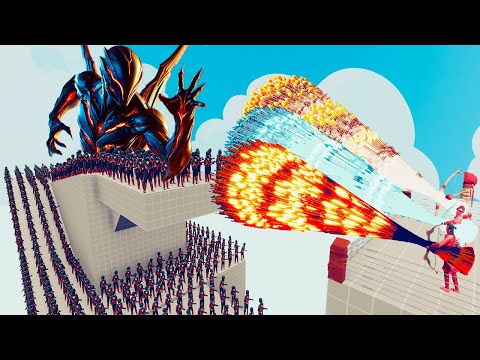 100x ALIENS + 2x GIANT vs 3x EVERY GOD - Totally Accurate Battle Simulator TABS