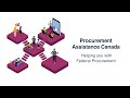 Procurement Assistance Canada: Helping you with federal procurement