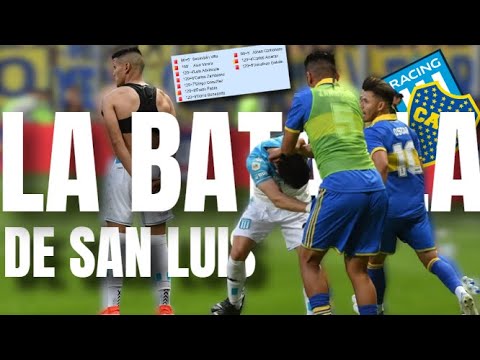 The match between Boca and Racing that was not decided by penalties because everyone was fired be...