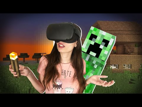WE PLAY MINECRAFT IN VIRTUAL REALITY FOR THE FIRST TIME |  MINECRAFT VR