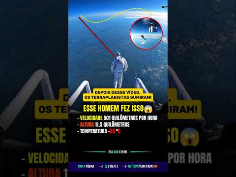 O paraquedista extremo russo Sergey Boytsov bateu um recorde mundial ao saltar da estratosfera.
