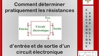 A.3. Résistances d'entrée et de sortie d'un circuit électronique
