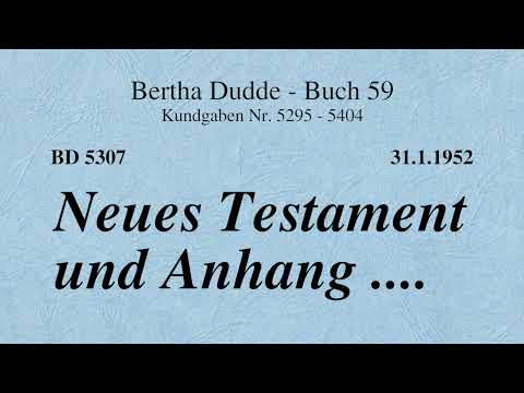 BD 5307 - NEUES TESTAMENT UND ANHANG ....