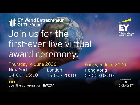 EY World Entrepreneur Of The Year winner announcement 2020