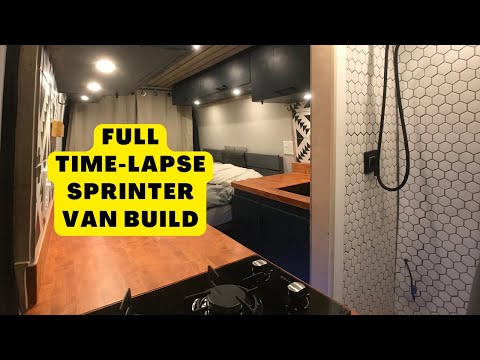 [Full Timelapse] Mercedes Sprinter Van Conversion | Luxury Build w Full Shower
