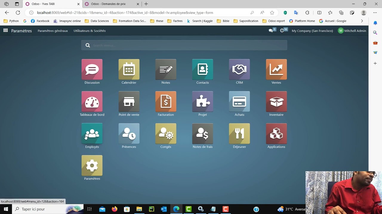 Comment créer des employés dans Odoo