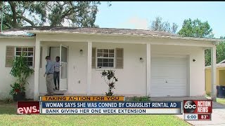 Woman says she was conned by Craigslist rental ad