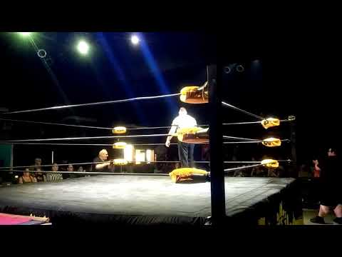 Christi Jaynes busts her chin open on top rope to the floor moonsault in PWX!