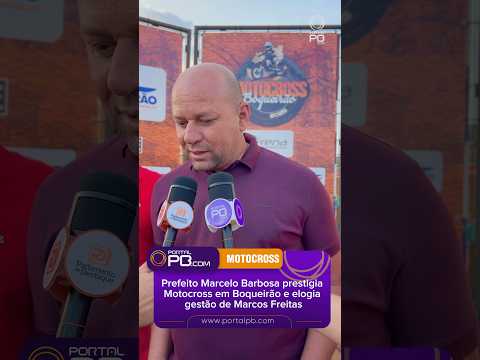 Prefeito de Riacho de Santo Antônio, Marcelo Barbosa prestigia Motocross em Boqueirão PB