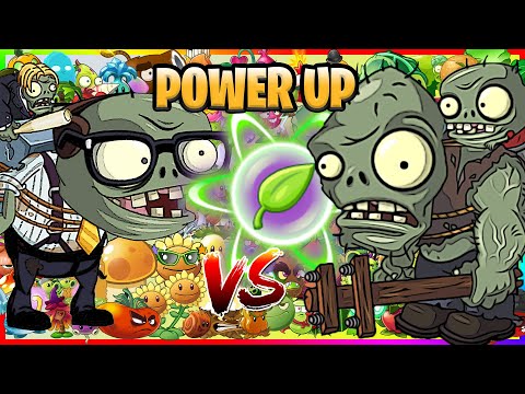 Z-Corp Gargantuar vs Big Head Gargantuar in ALL Plants Level 1 POWER UP - Plants vs Zombies 2 HACK