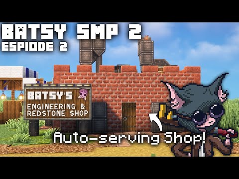 BatsySMP 2 - Finishing the workstation, and I finally made a shop!