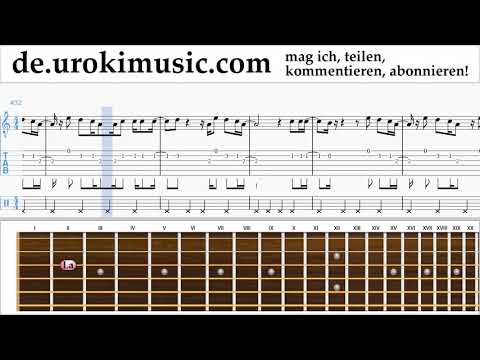 Gitarre Lernen Clean Bandit - Rockabye ft Sean Paul Anne-Marie Tabulatur Teil#2 um-i995