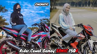 Download lagu Kumpulan Video Cewek Gemoy Cantik Naik Motor Sonic 150r mp3