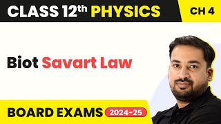 Biot Savart Law - Moving Charges and Magnetism | Class 12 Physics Chapter 4 (2023-24)
