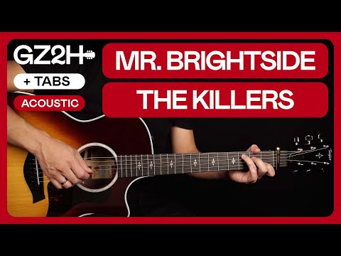 Mr. Brightside Acoustic Guitar Tutorial The Killers Guitar |Easy Chords + Flatpicking|