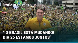 FLÁVIO BOLSONARO FAZ VÍDEO EM APOIO A NIKOLAS FERREIRA: 'O BRASIL ESTÁ MUDANDO'