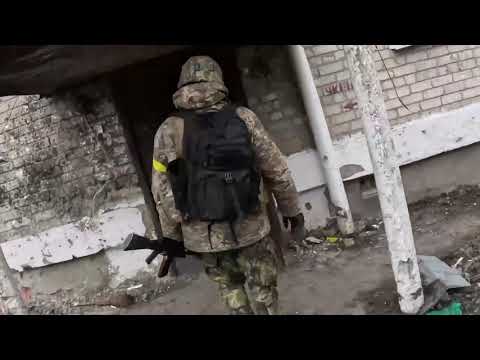 Polish soldier in Ukraine / Bakhmut City