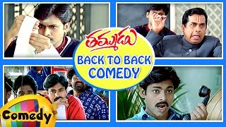 Back to Back Best Comedy Scenes  Thammudu Telugu M