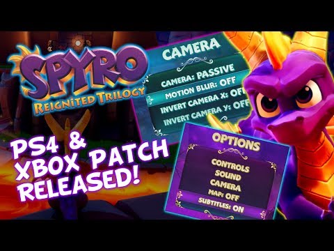 Spyro Reignited Trilogy - Patch Update - Toggle Motion Blur & Subtitles - Bug Fixes - Size Decrease?