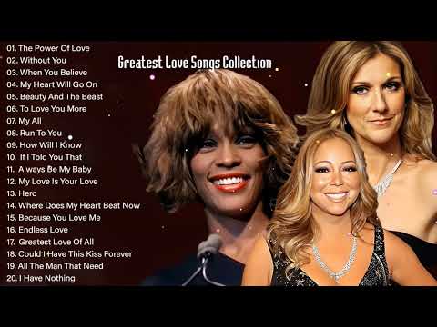 Celine Dion, Whitney Houston,Mariah Carey Greatest Hits playlist - Best Songs of World Divas NO ADS