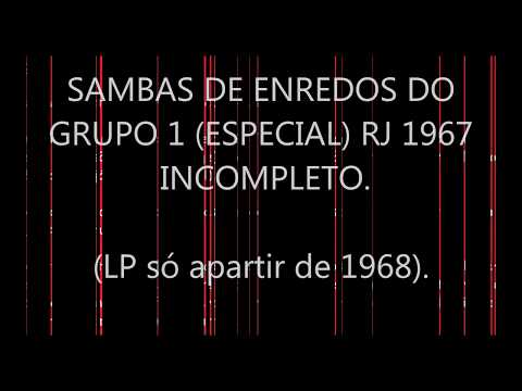 Sambas Enredos de 1967 RJ - Incompleto