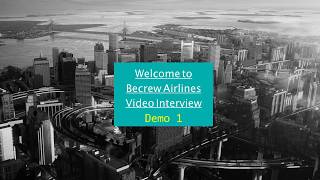 Cabin Crew Video Interview Demonstration Package Vol.1/外資系 客室乗務員ビデオインタビュー練習用動画