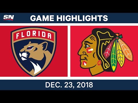 NHL Highlights | Panthers vs. Blackhawks - Dec 23, 2018