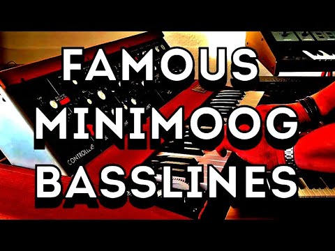 Famous Moog Minimoog Bass Lines