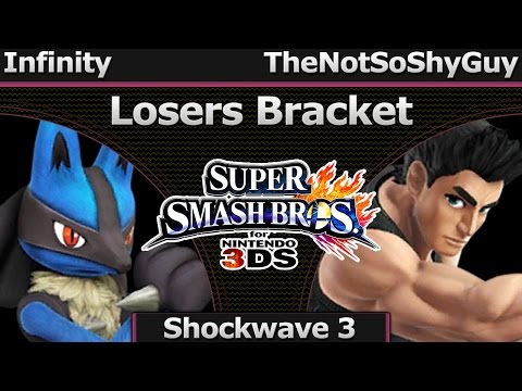 Shockwave 3 Smash 3DS - Infinity (Lucario) vs TheNotSoShyGuy (Little Mac) - Losers Bracket