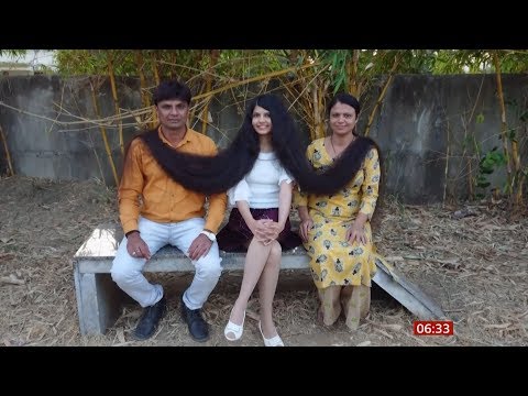 17-year-old teen girl wins record for longest hair (India/(Global)) - BBC - 22nd January 2020