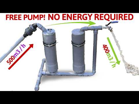 I Turn PVC Pipe Into a Water Pump No Need Electric Power