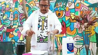 Decoración artística de botella para mezcal // Xacos Oaxaca // Daniel Martínez Galindo