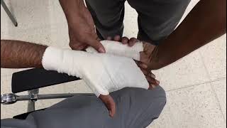 (Crepe Bandage)Reduce hand swelling with crepe wrapped complete procedure in Hindi/Urdu