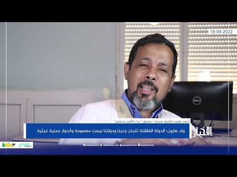 ولد هارون الدولة الفاشلة تتبخر جنبنا ودولتنا ليست معصومة والحوار عملية عبثية