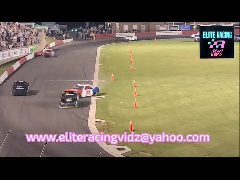 2nd Place Chases Leader Down & Spins Him After Getting Crashed. 7/23/22 Bowman Gray Stadium 4cyl.