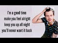 Too Much Sauce Harry Styles Lyrics Unreleased Song Full