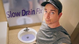 Bathroom Sink Slow Drain DIY Fix