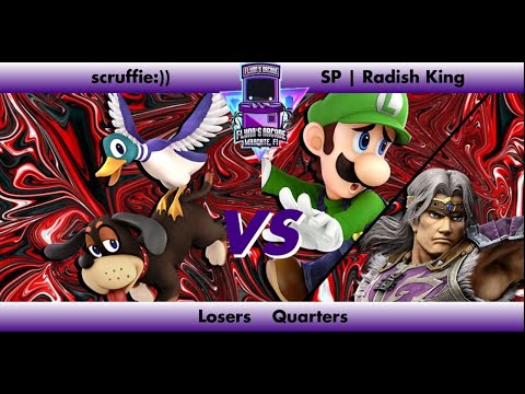 Flynn's Arcade 047 Losers Quarters - Scruffie (Duck Hunt)Vs SP | Radish King (Luigi Simon)Ultimate