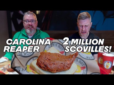 UK'S HOTTEST CHALLENGE! CAROLINA REAPER TWO MILLION SCOVILLE DAVE'S HOT CHICKEN WITH @GreenoEats