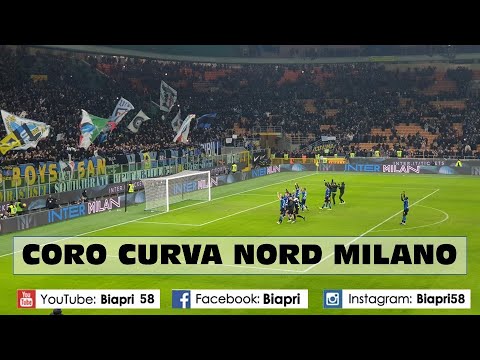 Coro interista "SIAM LA CURVA NORD MILANO"  (Video BIapri)